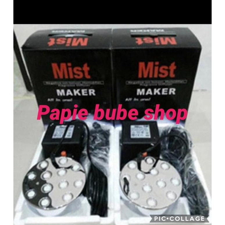 BEBAS ONGKIR - Mesin kabut mist maker 12 mata bulat embun uap humidifer walet