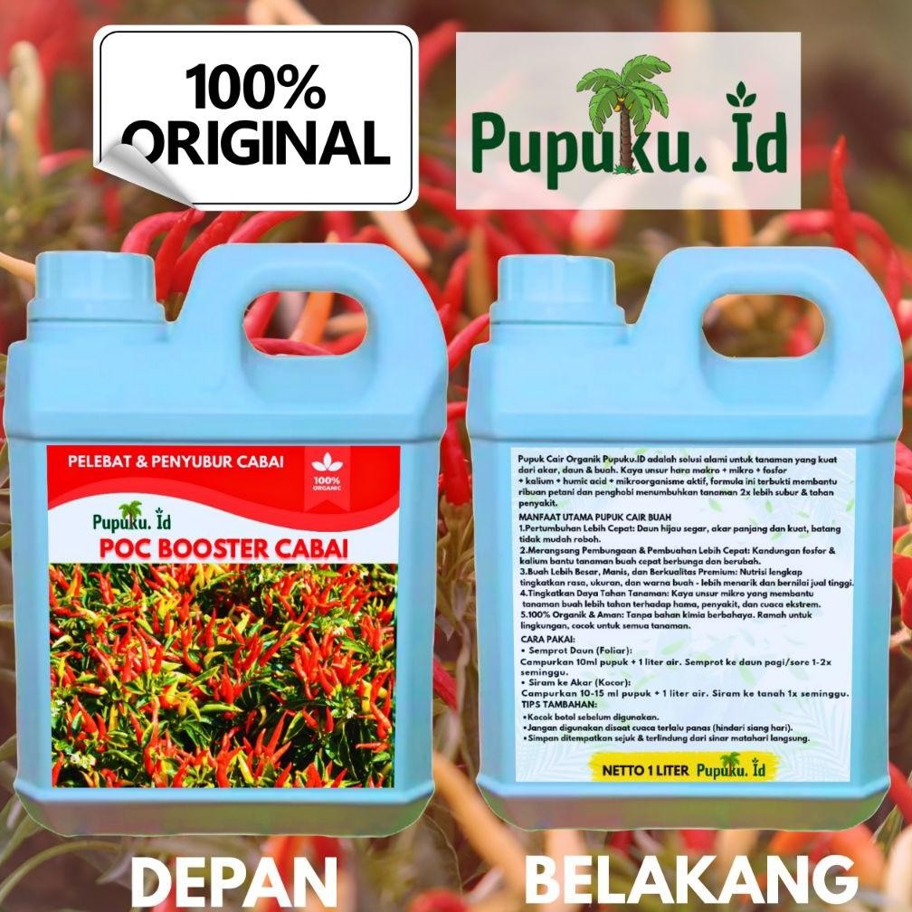Promo Cod Pupuk Booster Cabai Perangsang Bunga Dan Pelebat Buah Anti Rontok | Pupuk Pertumbuhan Caba
