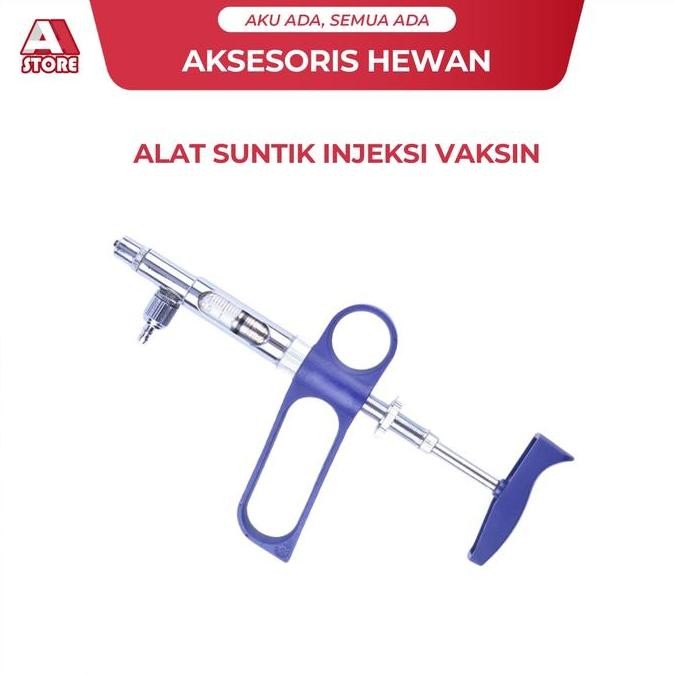 TERBARU - Jarum Suntikan Hewan Otomatis Vaksin Ayam Bebek Sapi Babi Puyuh Ternak