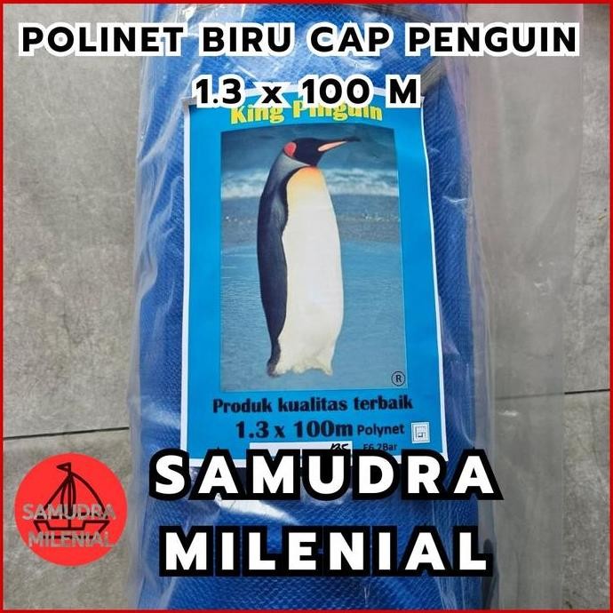 Polinet / Polynet Biru 1 ROL Jaring Pengaman Proyek / Tanaman / Tambak