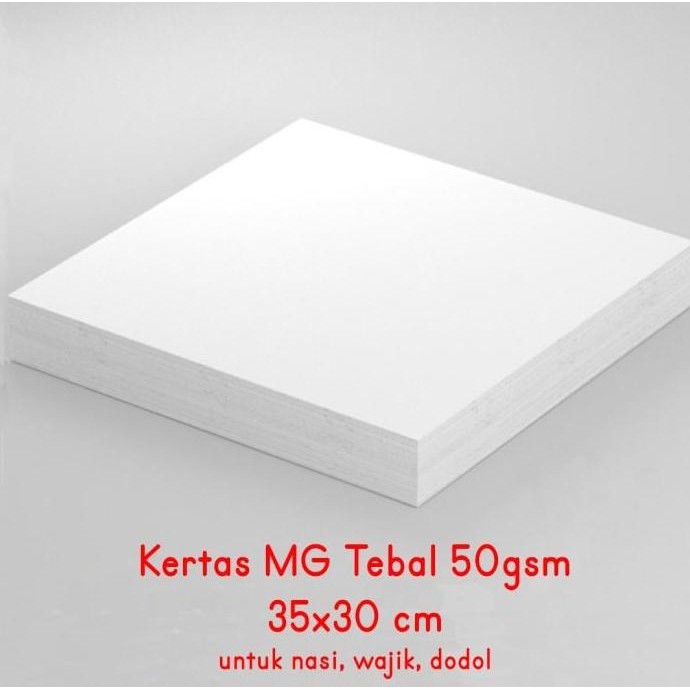 (Best) MG Paper Tebal 50gsm kertas nasi laminasi KFC 35x30