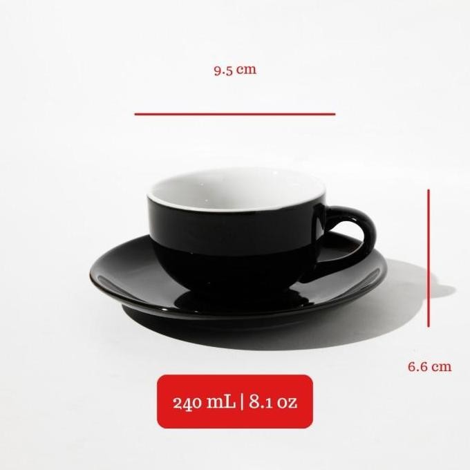 (Best) BRESCIA Coffee Cup I Cappucino Cup Porcelain I Cangkir Kopi Susu