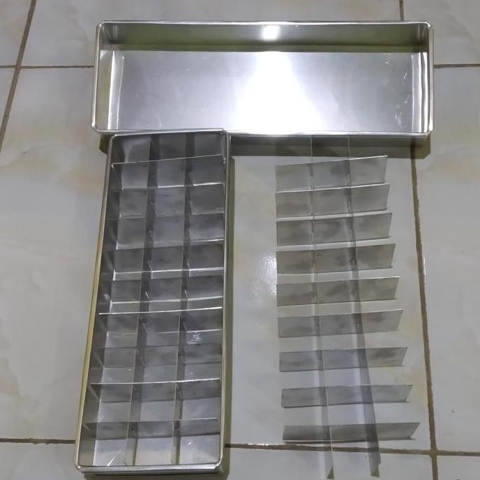 (Best) loyang kue 10x30 / loyang brownies sekat 30x10 / loyang sekat 10x30