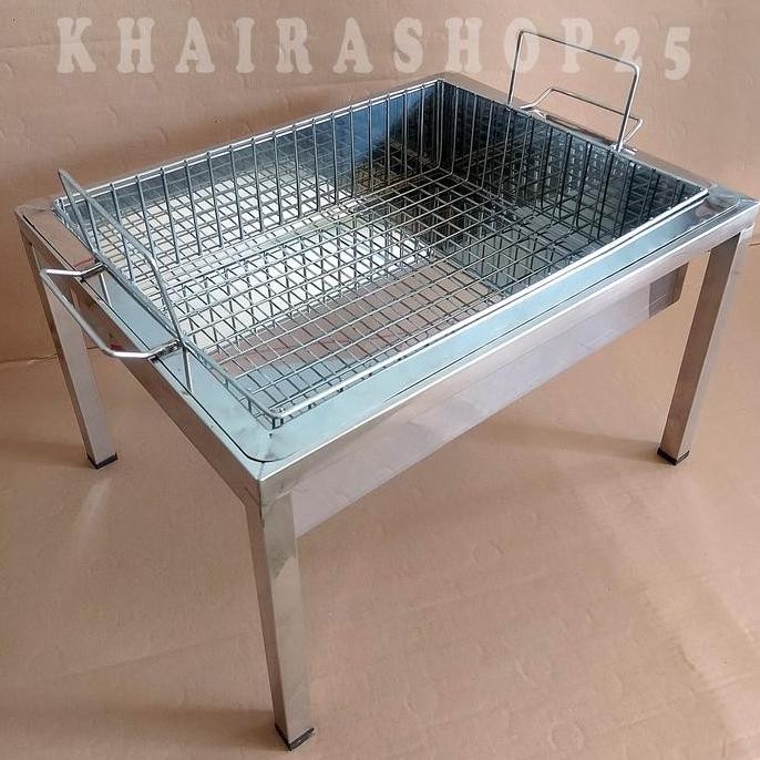 Wajan penggorengan donat chicken kentang ayam deep fryer kotak stainless serba guna PUNK