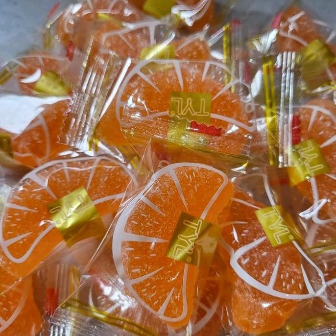 

New PERMEN LUNAK RASA JERUK 250GRAM ( 13 bij)Candy Makanan