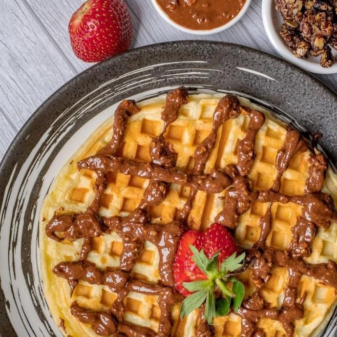 

(Best) Low Calories PROTEIN WAFFLE (Whole Wheat) HEALTHY DIET DESSERT SNACK