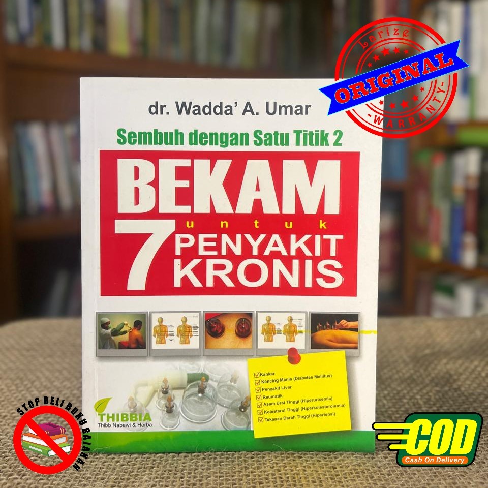 Buku Belajar Bekam Untuk 7 Penyakit Kronis - Titik Titik Bekam -  dr. Wadda Amani Umar