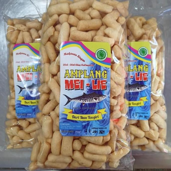 (Best) Kerupuk Amplang Ikan Tenggiri cap Mei Lie @250gr