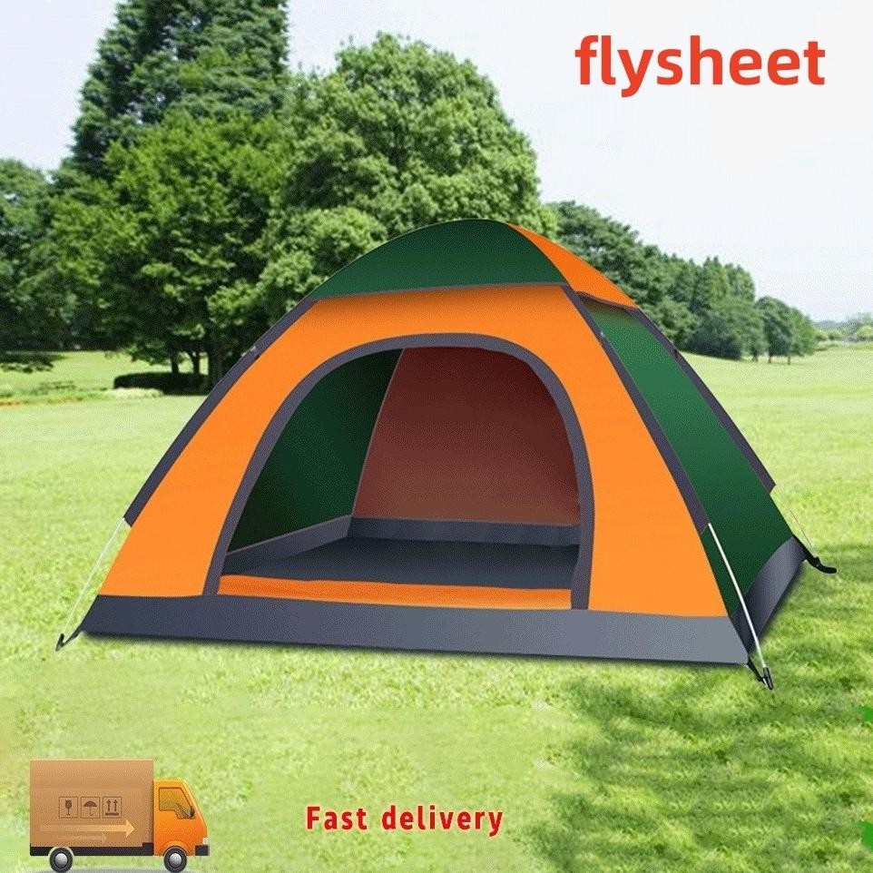 READY STOK Tenda Camping Dome Waterproof Otomatis 6 Orang 4 Orang Anti Air Free Tas 2-4 Orang Orang 