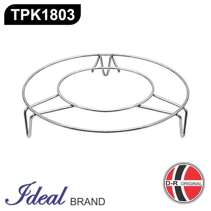 (Good) IDEAL TPK1803 Tatakan Panci / Kukusan Stainless Tinggi Kaki 3Cm