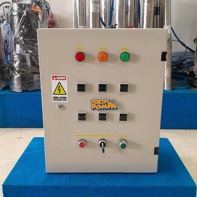 :=:=:=:=] PANEL POMPA SEWAGE 1 - 5.5 HP 3 PHASE, SINGLE WLC