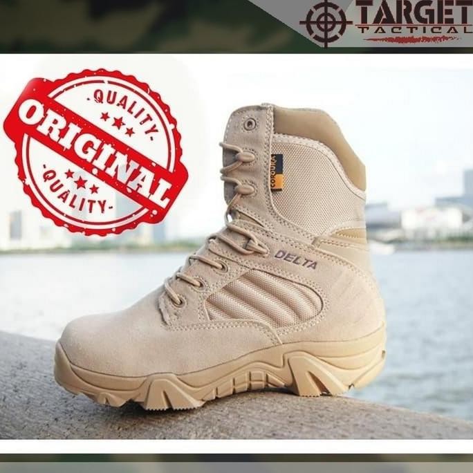 Sepatu Tactical Delta Hiking 8 Inch Import Usa Original - Krem