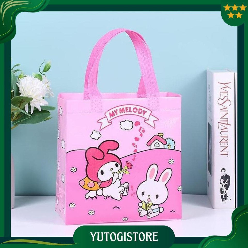 

Tas Souvenir Ulang Tahun Anak Kado Ultah Snack Goodie Bag Karakter Tote Bag Tenteng Lucu Sanrio Melody Cinnamoroll Kuromi Pompompurin Best Seller