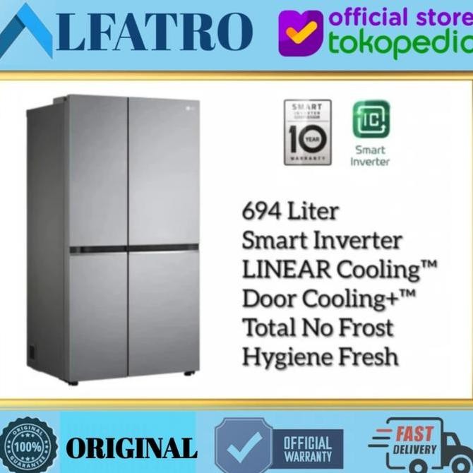 Lg Side By Side Gcb257Slvl Inverter Gc-B257Slvl Kulkas Inverter Gcb257