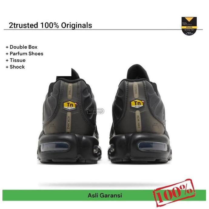 New  Sepatu Sneakers Pria NIKE AIR MAX PLUS TN A COLD WALL BLACK ORIGINAL BNIB TrustedGuarantee