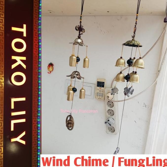 Fung Ling Tembaga / Lonceng Angin Feng Shui / Wind Chime