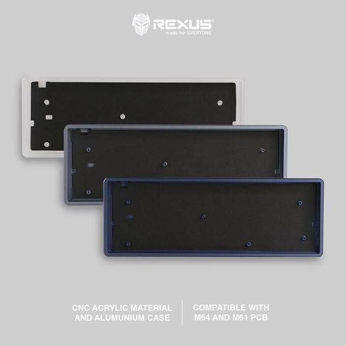 Rexus Daxa M61 Barebone Cnc Case Gaming Keyboard 61 Keys 64 Keys M64