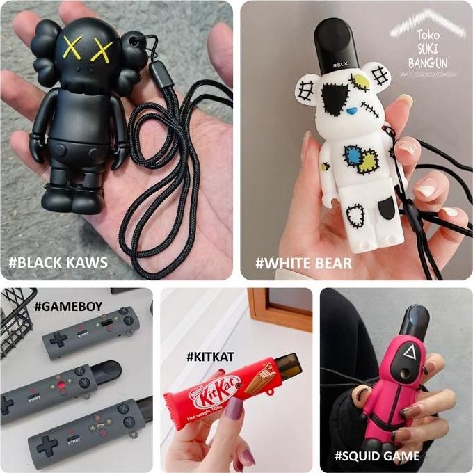 New  Case RELX Classic Infinity Phantom Gen 1 4 5 Rubber CARTOON RLX-004