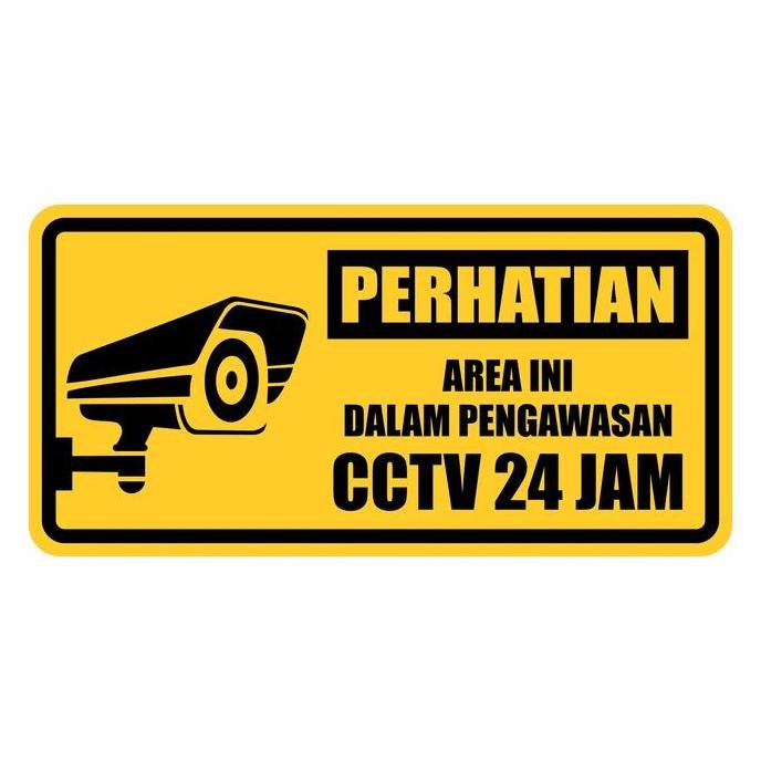 

Rambu Sign Plang Pengawasan Cctv 40Cm X 20Cm Area Cctv Plat Alumunium