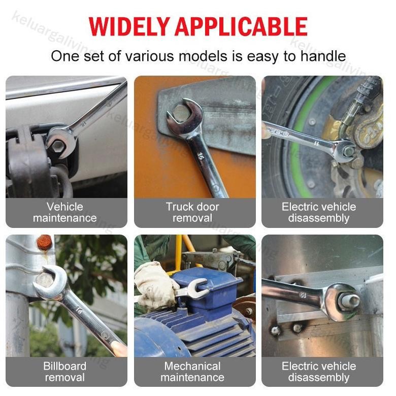 Premium Tool Superman Kunci Ring Pas Set 14 Pcs 8-24Mm Kunci Pas Harga Murah Barang Berkualitas Orig