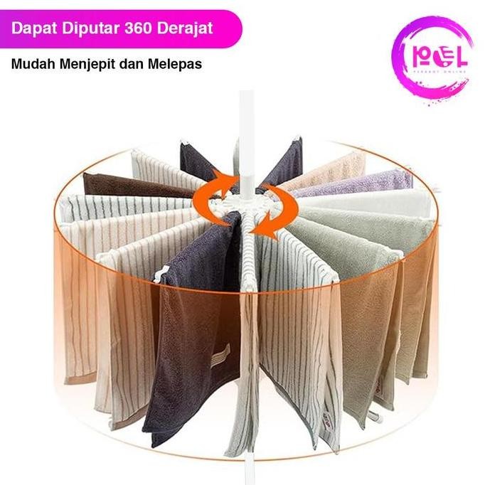 [Pol] Cod Jemuran Baju Menara Plastik | Jemuran Bayi | Jemuran Lipat | Gantungan Baju | Hanger Menar
