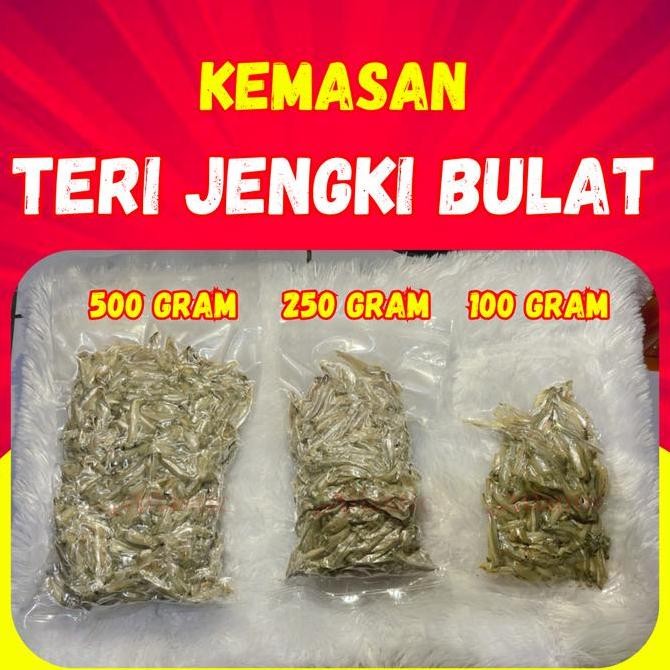 

New Ikan Asin Teri Jengki Super Kemasan Vakum 100-500 Gram
