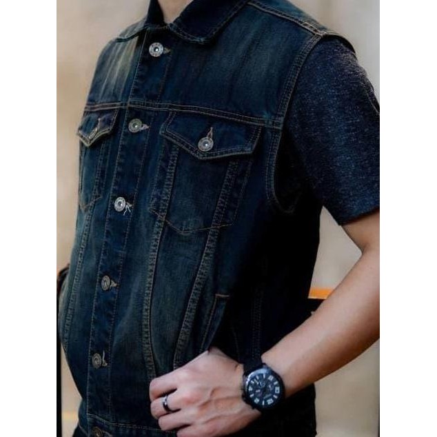 Jaket Rompi Eiger Riding 3228 Escalade 1.1 Vest Denim Original - Blue