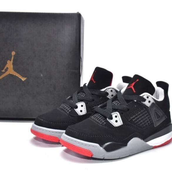 (Good) NIKE AIR JORDAN LETRO KIDS BLACK RED ORIGINAL