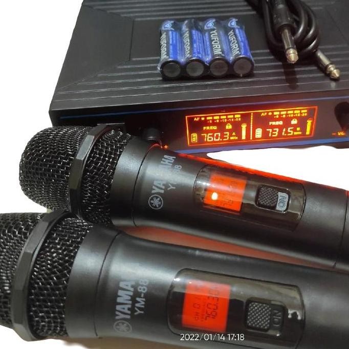 Mic Mikrofon Wireless Yamaha Ym-88 Microphone Wireless Uhf
