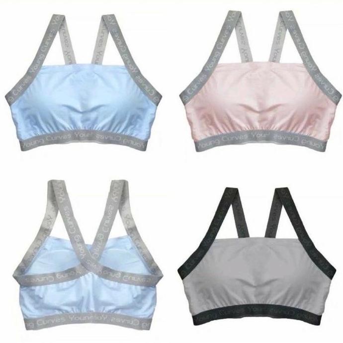 BRA SPORT YOUNG CURVES TIDAK PAKAI KAWAT (BH ANAK WACOAL HEART REMAJA