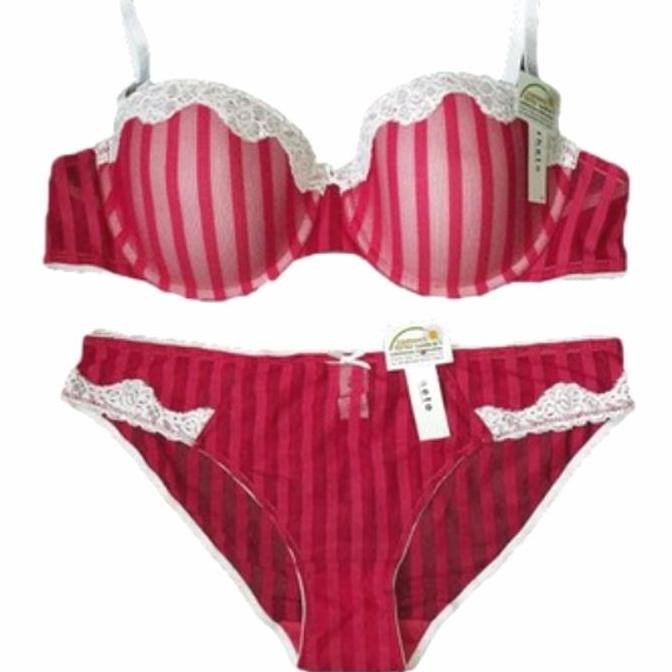 BRA SET RETHORIC RED SEXY (VICTORIA SECRET LASENZA PIERRE CARDIN H&M