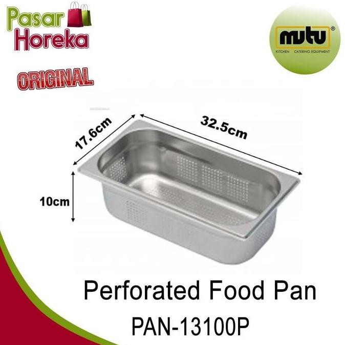 Peniris Makanan / Perforated Food Pan 1/3 Pan-13100P / Mutu