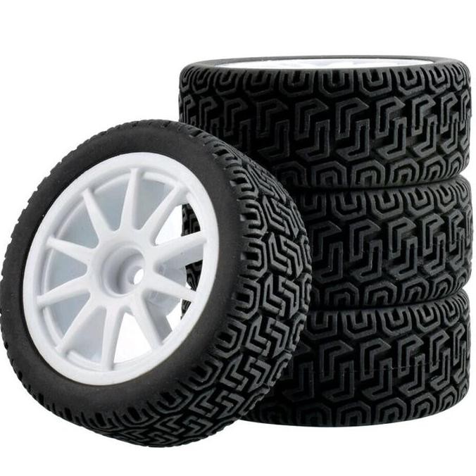 1Pcs Velg + Ban Onroad Rally Rc 1/10 Zd Wltoys 144001 Hsp Lc Racing R2