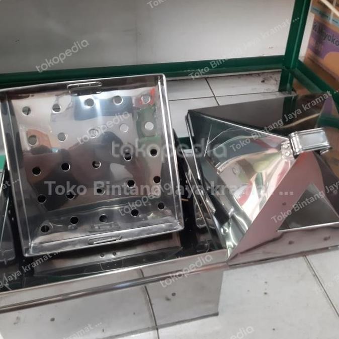Promo kalakat steamer kotak/kukusan stainless/langseng serbaguna 40cm OJEK COD