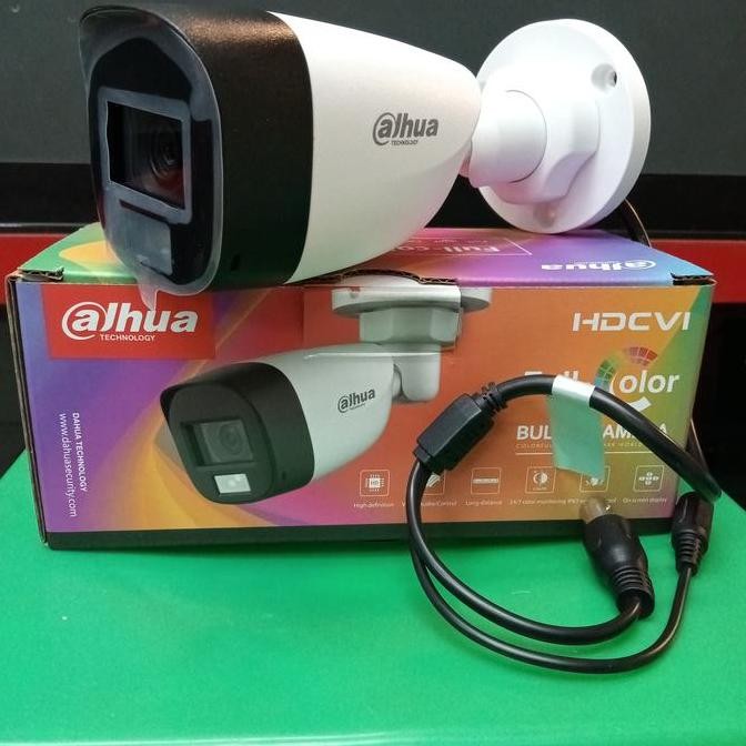 TERMURAH - Kamera cctv outdoor dahua colorvu malam warna 5Mp