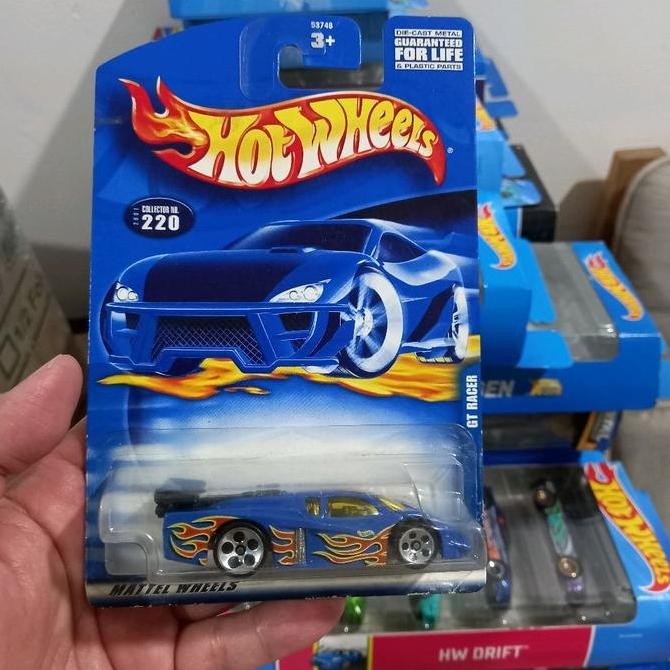 Hot Wheels GT Racer Blue Card Lawas Rare Biru Api