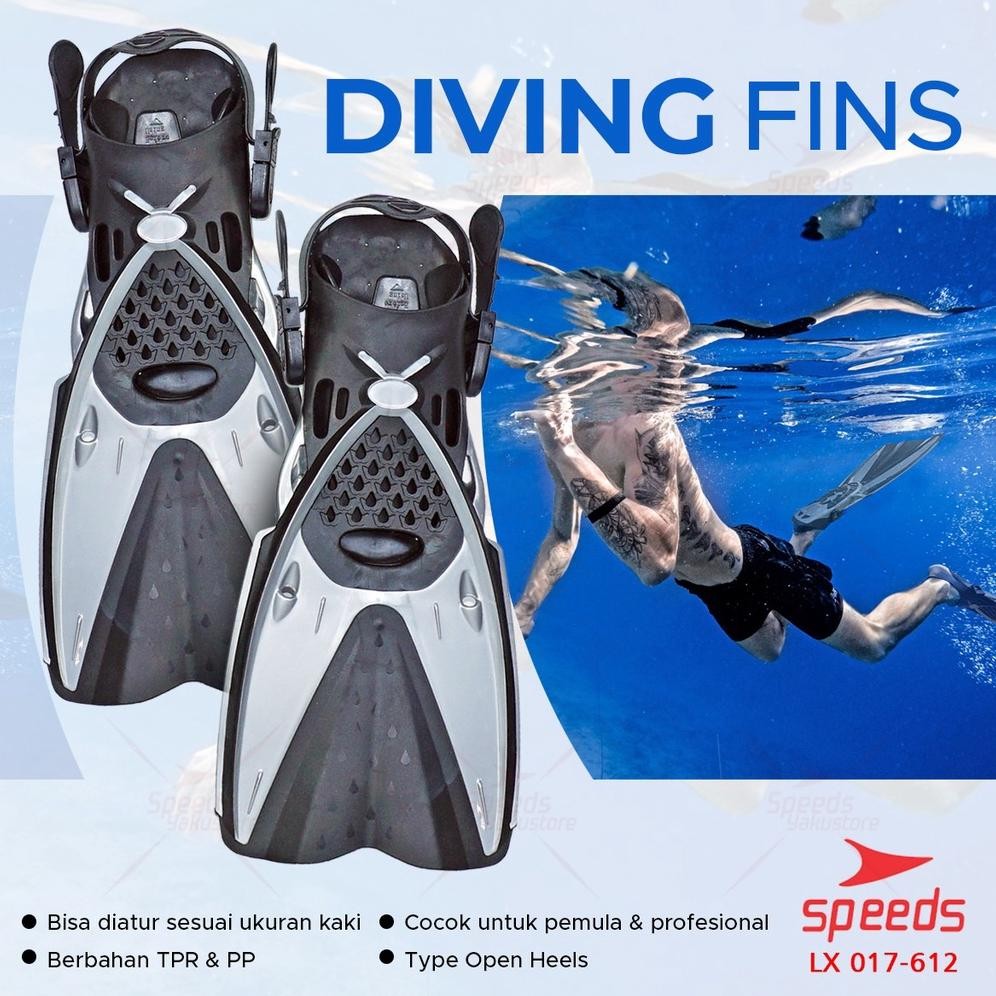 SPEEDS Kaki Katak Fins Swimming Fin Diving Kaki Katak Selam Diving Snorkeling Fin 017-612