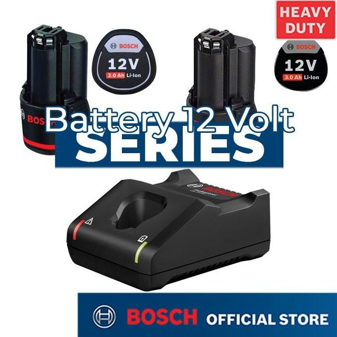 TERBARU - Bosch Battery Li-Ion / Baterai Li-Ion 12Volt Series