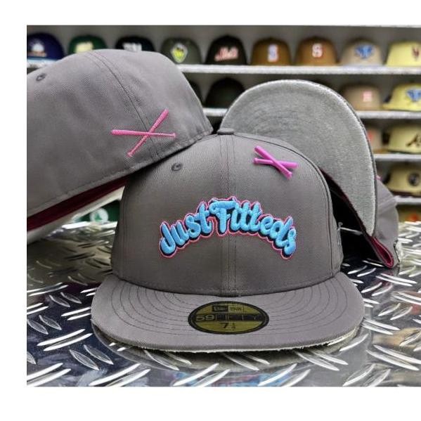 BEBAS ONGKIR - New Era Justfitteds Crossed bats