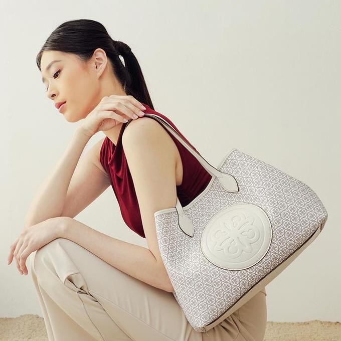 BEBAS ONGKIR - Tas Totebag Les Catino Devica Carry All Monogram