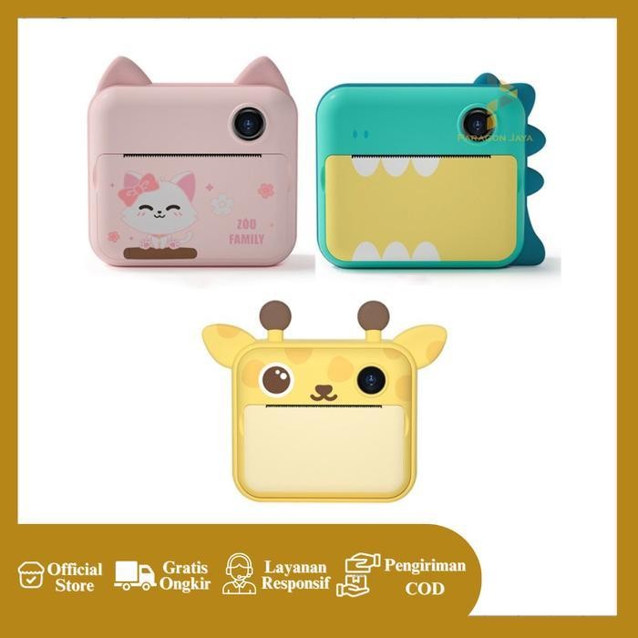 FPS Camera Digital P1 Kids Thermal Printer Mainan Kamera Cetak Pocket Anak