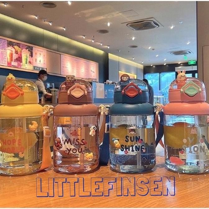 Terbaik Botol Multifungsi/Botol 1 Liter/Botol Minum Teguk Dan Sedot Anak 100% Ori