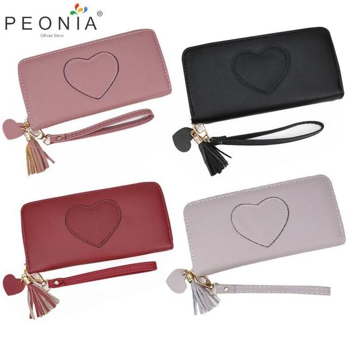 TERBARU - Peonia Dompet Wanita Panjang Hp Kartu Wallet - FINA LG