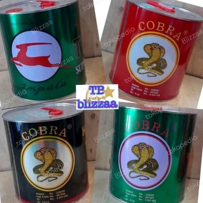 Thinner Cobra Merah Thiner Cobra Hijau Tiner Cobra Hitam 5ltr Thinner Impala Thinner ND Galon 5 lite
