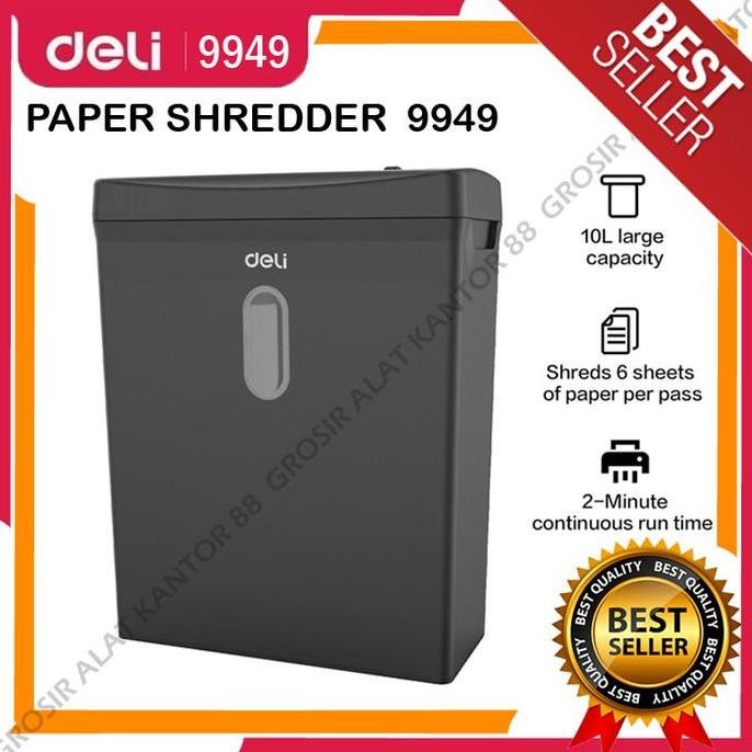 TERMURAH - Paper Shredder DELI E9949 / Mesin Penghancur Kertas DELI 9949