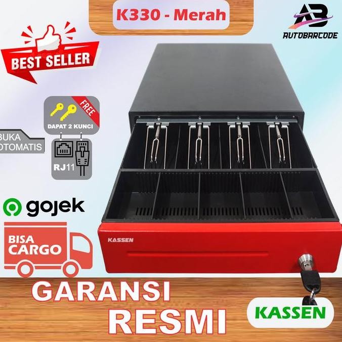 TERMURAH - Cash Drawer Mini Kassen K330 Laci Uang Kasir - K 330 / K-330 Support RJ Box Kotak Uang Me