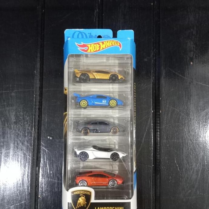 Hot wheels Gift Pack Lamborghini isi 5 Pcs