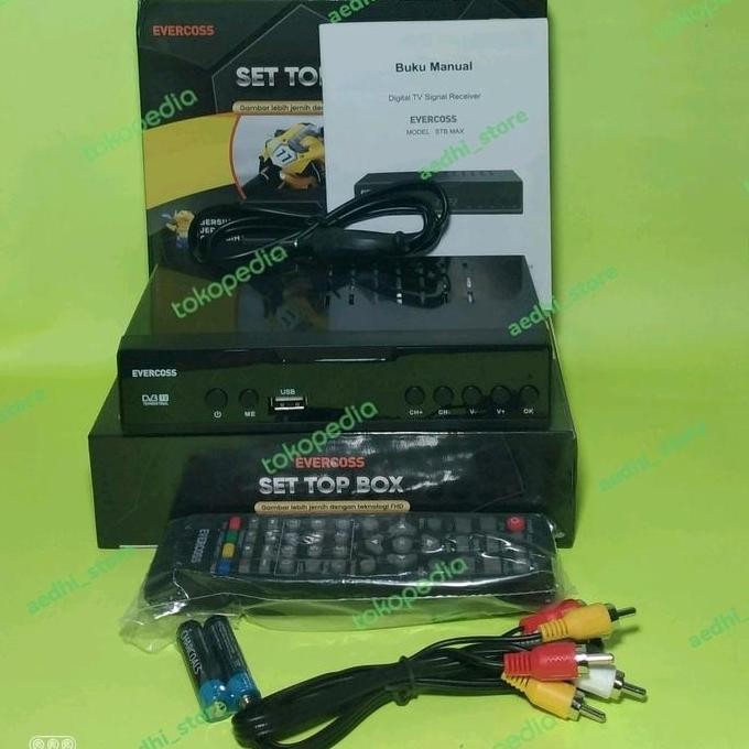 ,,,,,,,] STB set top box Evercoss Max DVB T2