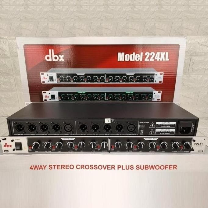 Crossover Dbx 224Xl 4 Way + Subwoofer Grade A Mixer Amplifier Original