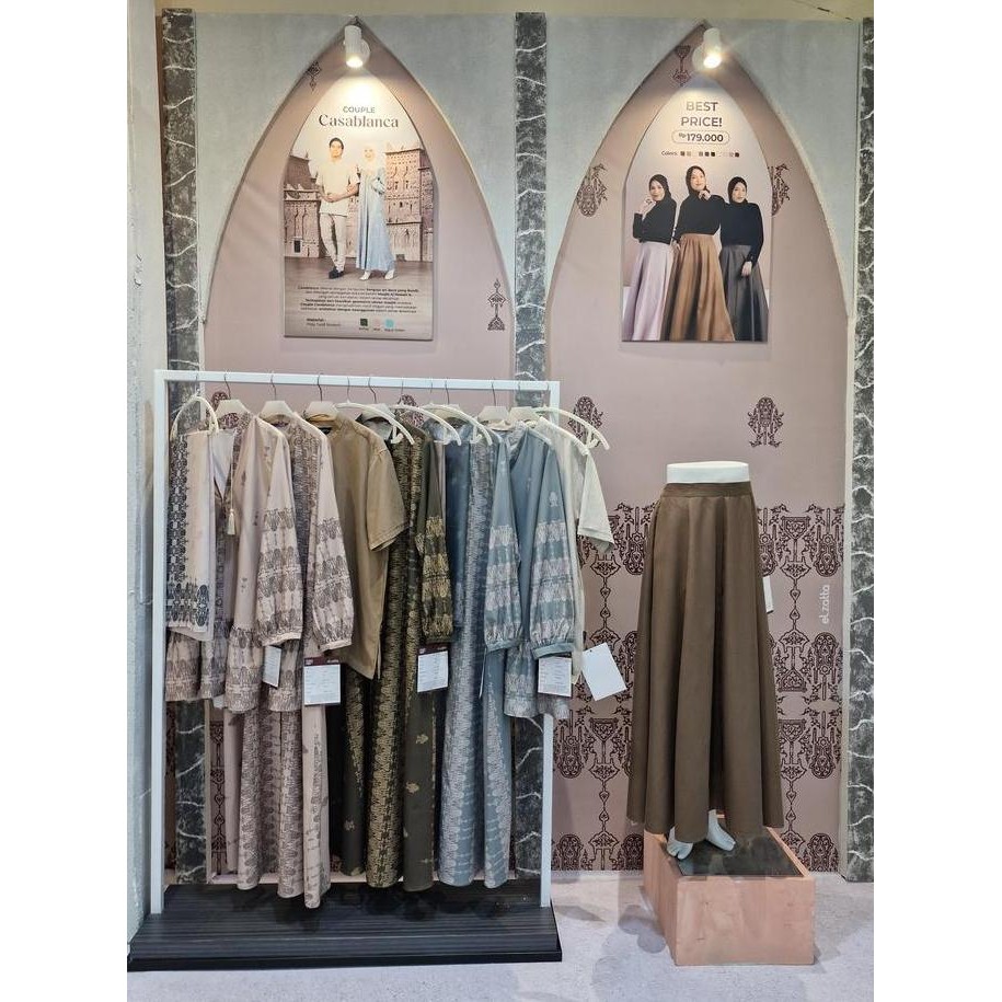 PROMO DISKON - COUPLE CASABLANCA Elzatta Baju muslim couple keluarga ayah dan ibu terbaru 2025 limit